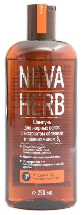 фото упаковки Nova Herb Шампунь для жирных волос облепиха