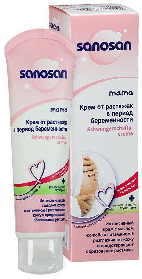 фото упаковки Sanosan Mama Крем от растяжек в период беременности