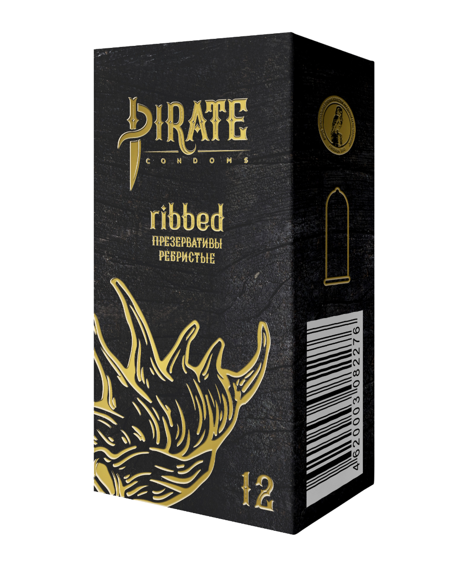 фото упаковки Pirate Презервативы ribbed