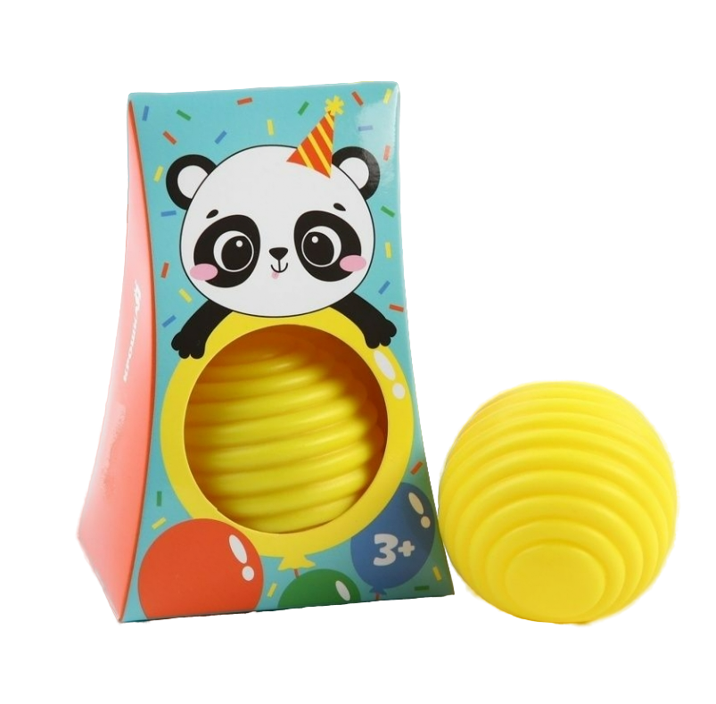 фото упаковки Крошка Я Развивающий массажный рельефный мячик Панда