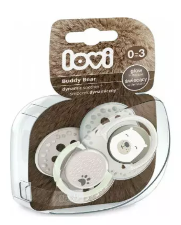 фото упаковки Lovi Buddy Bear Соска-пустышка силиконовая