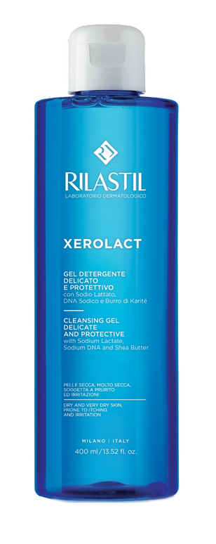 фото упаковки Rilastil Xerolact Мягкий очищающий защитный гель