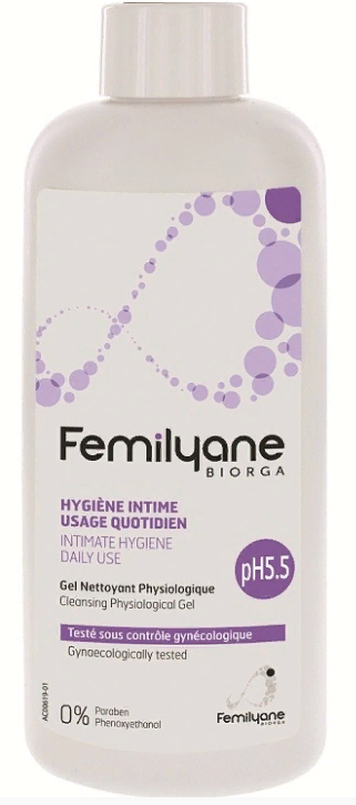 фото упаковки Biorga Femilyane гель рН 5,5 для интимной гигиены