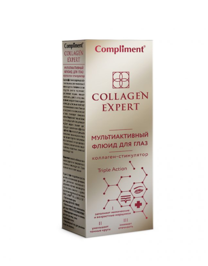 фото упаковки Compliment Collagen Expert Мультиактивный флюид для глаз