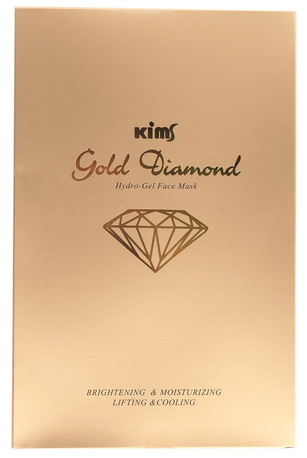фото упаковки Kims Маска для лица гидрогелевая золотая