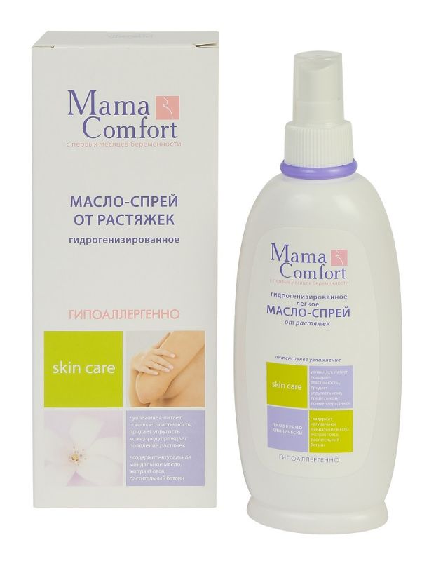 фото упаковки Mama Comfort Масло-спрей от растяжек