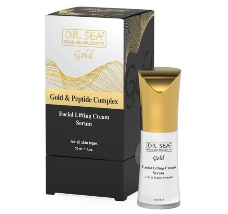 фото упаковки Dr sea Gold&Peptide Complex Крем-сыворотка для лица