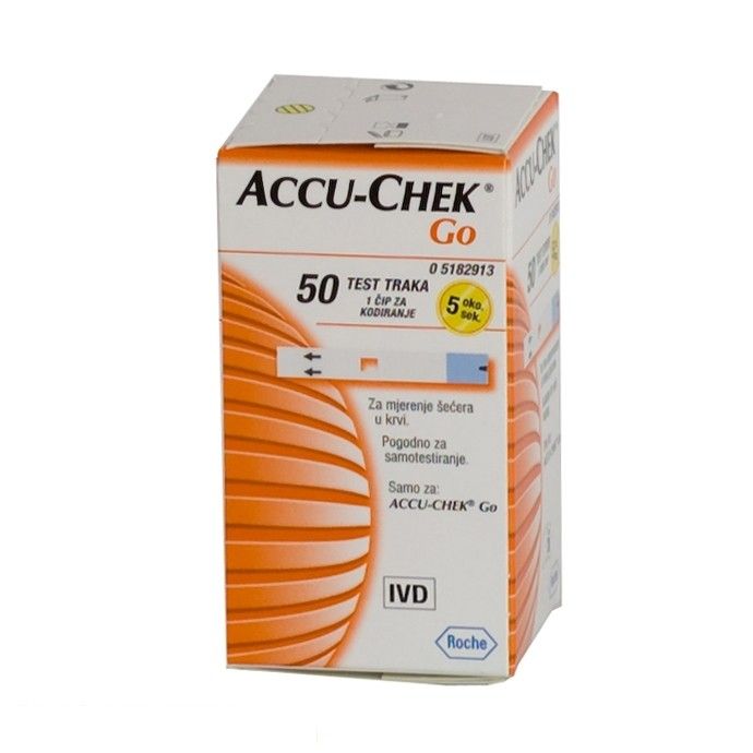 фото упаковки Accu-Chek Go тест-полоски для экспресс-анализатора портативного