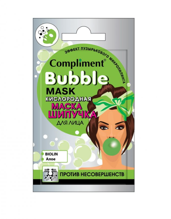 фото упаковки Compliment Bubble mask Кислородная маска-шипучка для лица