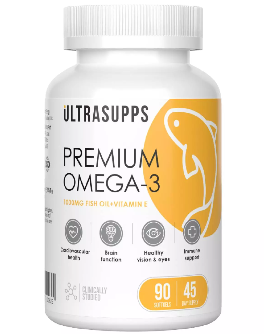 фото упаковки Ultrasupps Премиум Омега-3