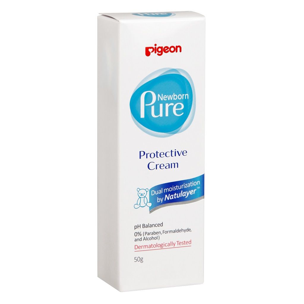 фото упаковки Pigeon Newborn Pure Protective Cream защитный крем 0+
