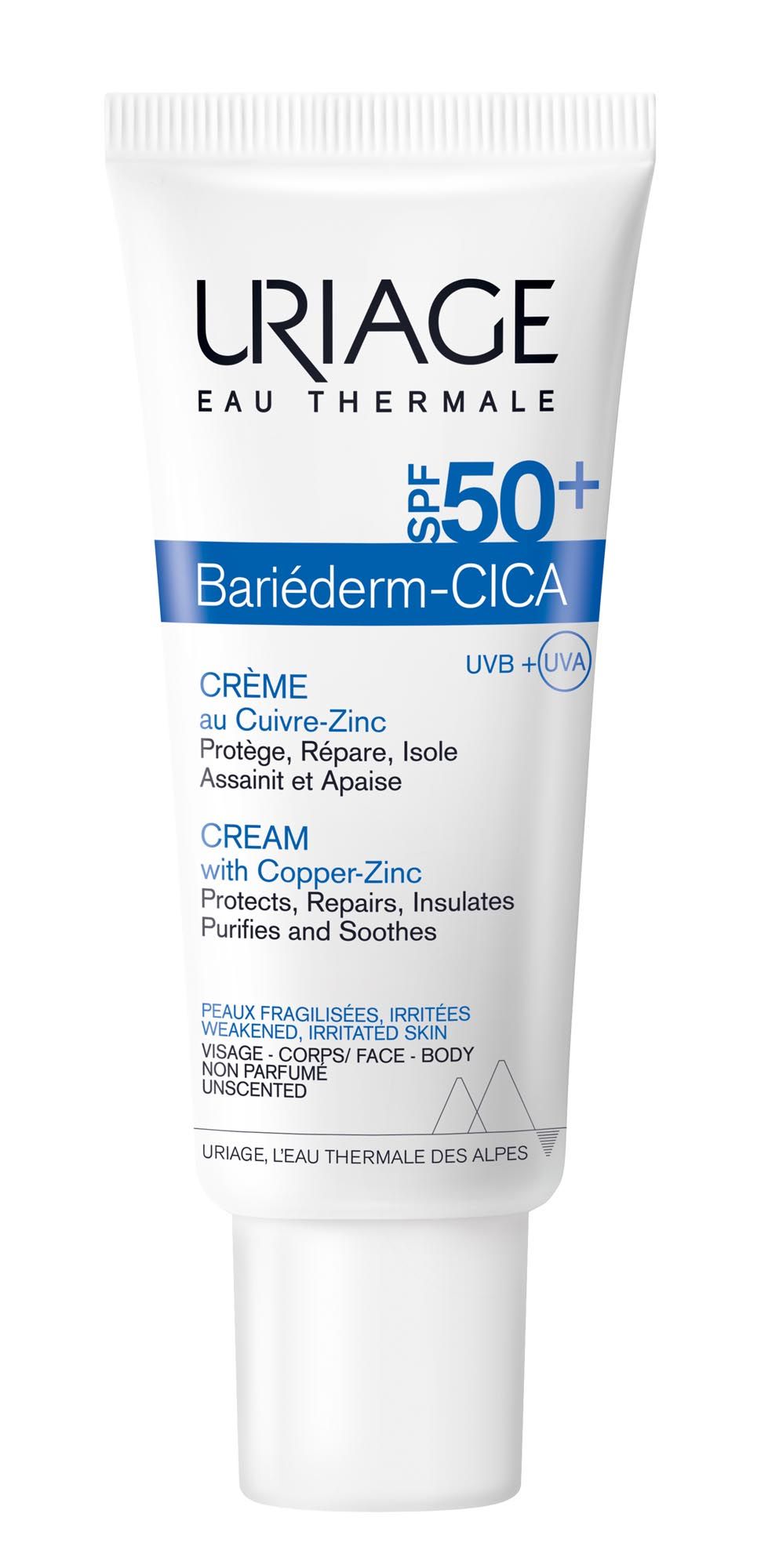 фото упаковки Uriage Bariederm Cica-Cream Крем с Cu-Zn SPF50+