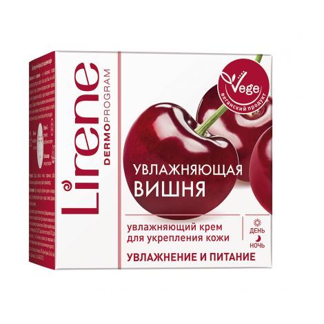 фото упаковки Lirene Крем для лица увлажняющий вишня