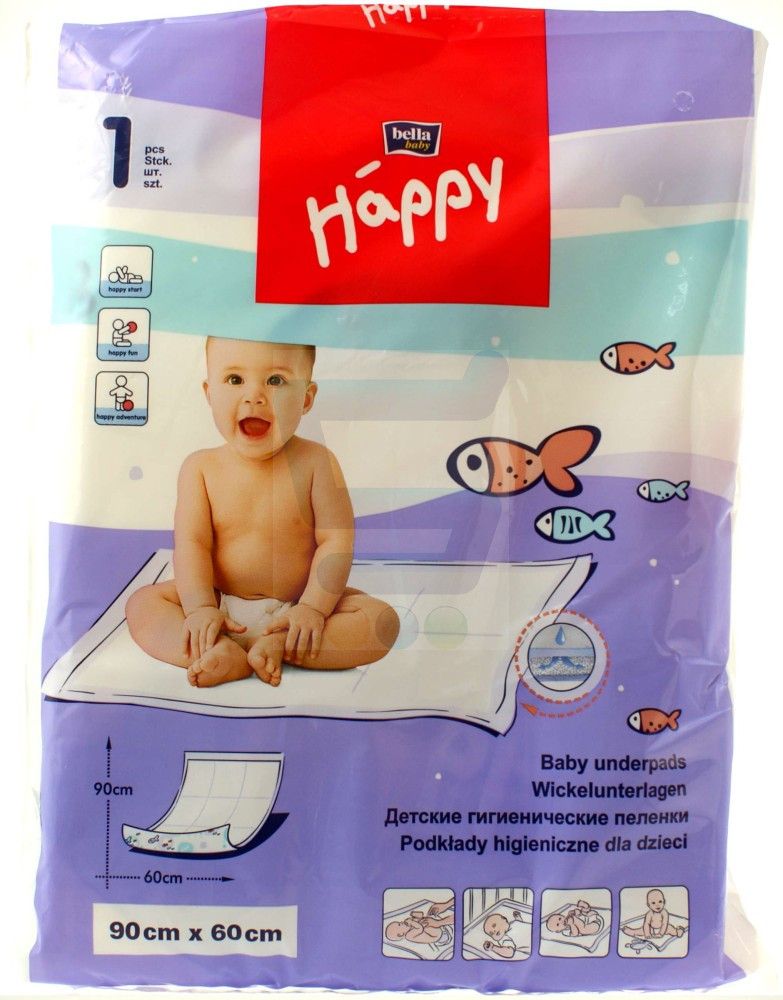фото упаковки Пеленки детские впитывающие Bella baby Happy