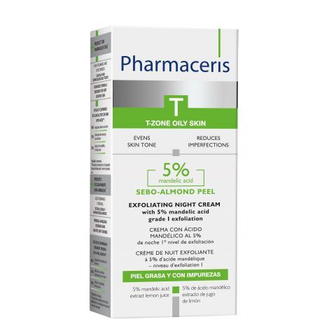 фото упаковки Pharmaceris T Крем-пилинг ночной Sebo-Almond Peel