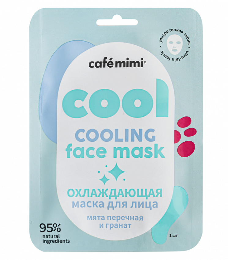 фото упаковки Cafe mimi Маска тканевая для лица Охлаждающая