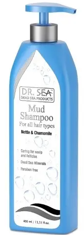 фото упаковки Dr sea шампунь грязевой с крапивой и ромашкой