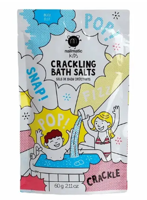 фото упаковки Nailmatic Соль-шипучка для ванны Голубая