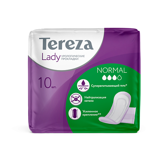фото упаковки TerezaLady Normal прокладки урологические