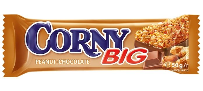 фото упаковки Corny Big Батончик мюсли арахис с шоколадом