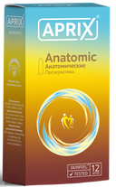 Презервативы Aprix Anatomic, презерватив, анатомической формы, 12 шт.
