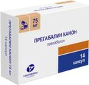 Прегабалин Канон, 75 мг, капсулы, 14 шт.
