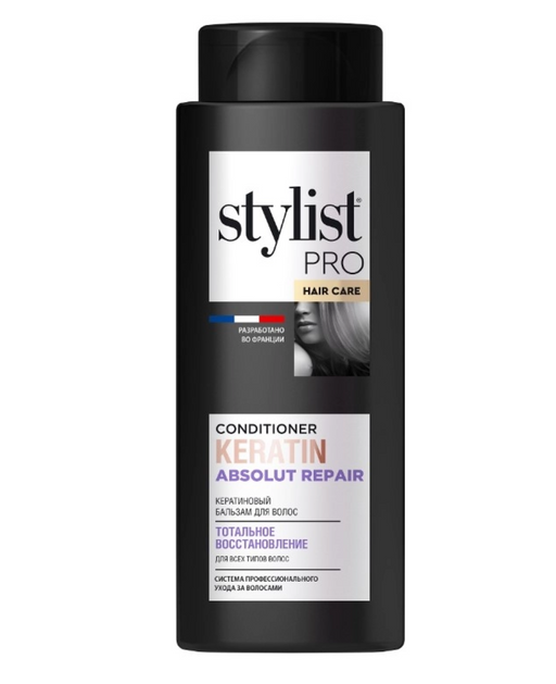 Stylist pro Бальзам для волос кератиновый, бальзам, тотальное восстановление, 280 мл, 1 шт.