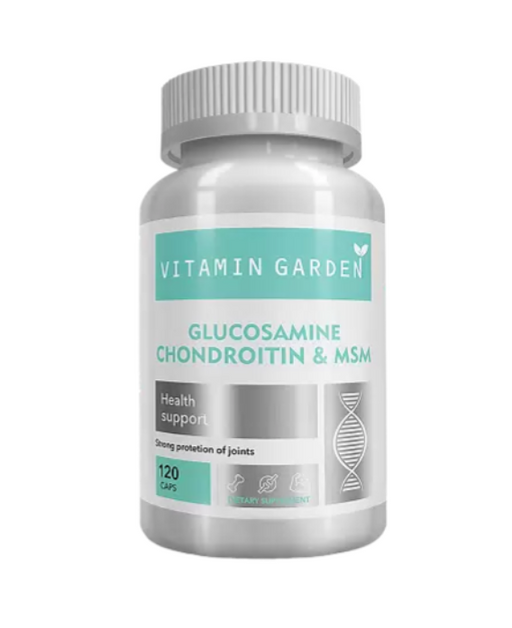 Vitamin Garden Глюкозамин хондроитин и МСМ, капсулы, 120 шт.