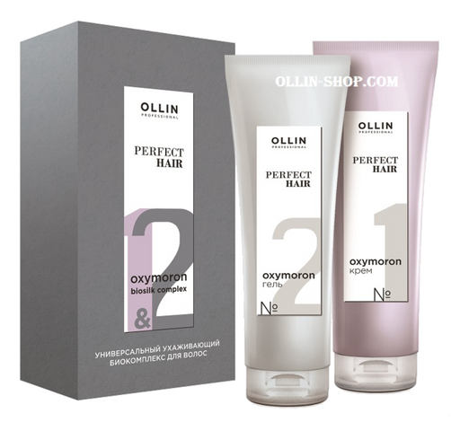 Ollin Prof Perfect Hair Универсальный биокомплекс Oxymoron, набор, ухаживающий, 250 мл, 2 шт.