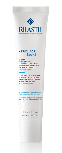 Rilastil Xerolact Крем-концентрат 30% соли молочной кислоты, крем, для сухой, чувствительной склонной к избыточному ороговению кожи, 40 мл, 1 шт.