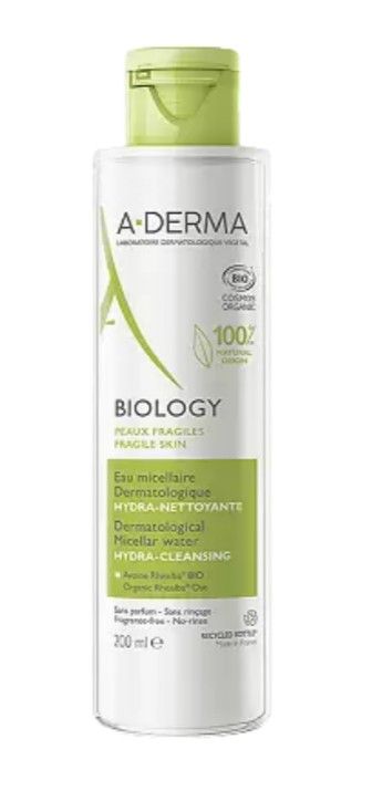 A-Derma Biology Вода мицеллярная, мицеллярная вода, для хрупкой кожи, 200 мл, 1 шт.