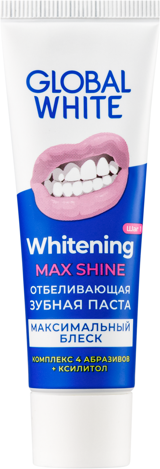 Global White зубная паста отбеливающая Максимальный блеск, паста, 30 мл, 1 шт.