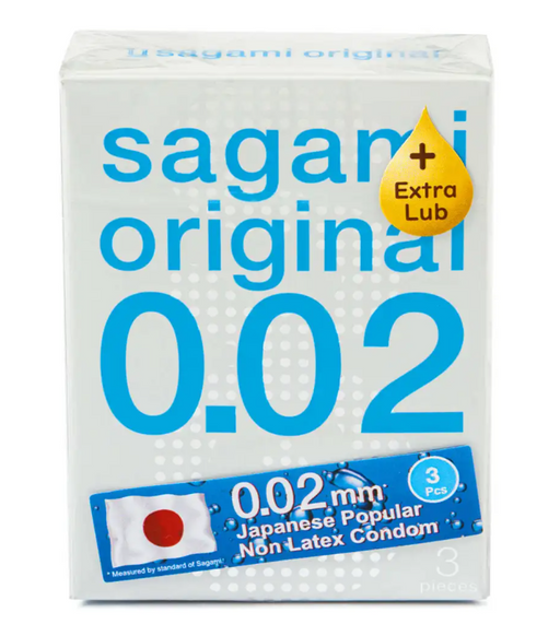 Sagami Original 0.02 Extra Lub Презервативы, 3 шт.