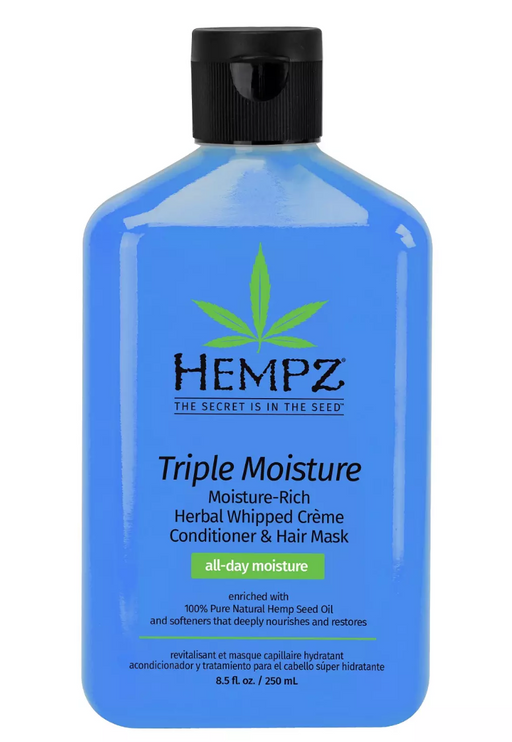 Hempz Кондиционер растительный для окрашенных волос, кондиционер для волос, Тройное увлажнение, 250 мл, 1 шт.