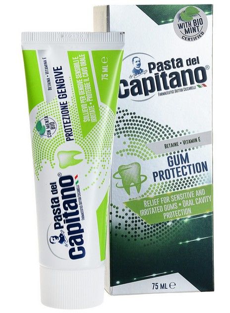 Pasta del Capitano Паста зубная Защита десен, паста зубная, 75 мл, 1 шт.