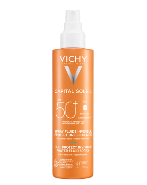 Vichy Capital Soleil Спрей для тела Cell Protect, SPF50, спрей, 200 мл, 1 шт.