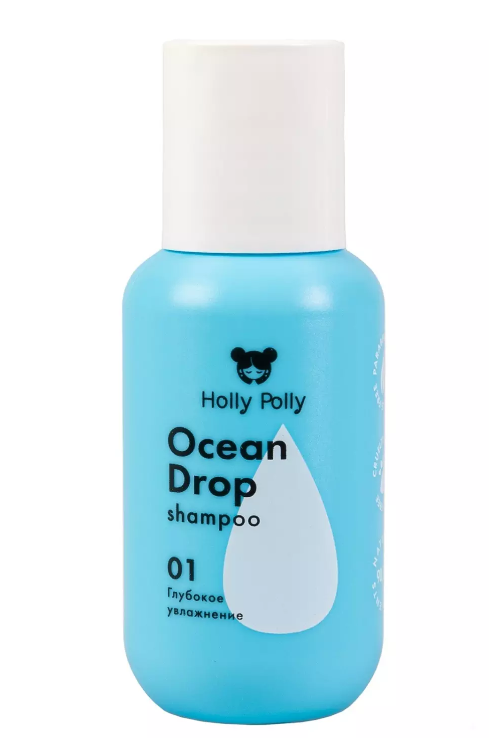 Holly Polly Шампунь для ломких волос Ocean Drop, шампунь, увлажняющий для сухих и ломких волос, 65 мл, 1 шт.