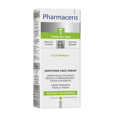 Pharmaceris T Octopirox Крем успокаивающий, SPF15, крем для лица, дневной, 30 мл, 1 шт.