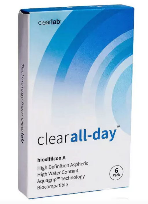 ClearLab Clear All-Day Линзы контактные, BC=8.6 d=14.2, D(-10.5), 6 шт.