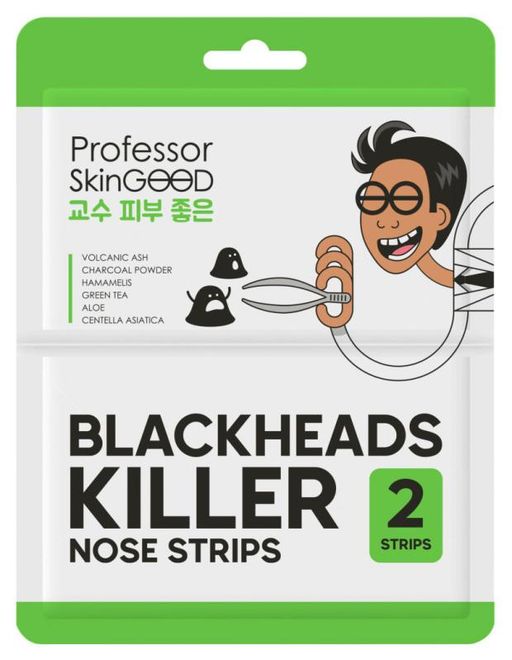Professor SkinGood Blackheads Killer Полоски для носа, 2 шт.