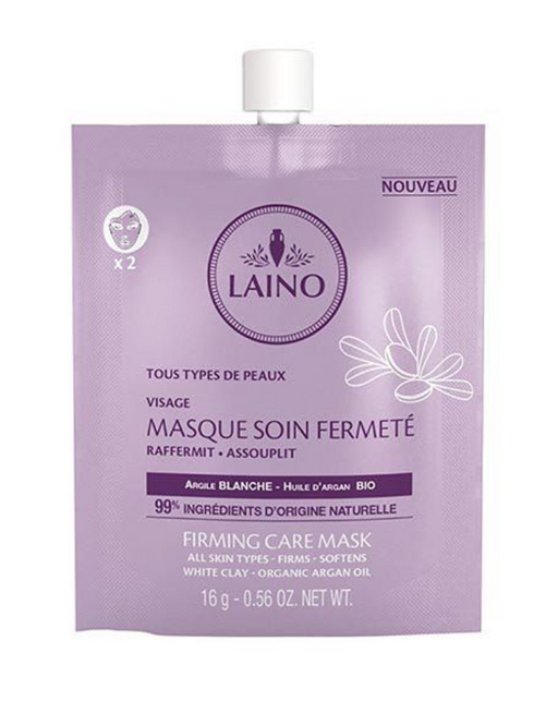 Laino Маска для лица органическая укрепляющая и подтягивающая, маска для лица, с белой глиной и аргановым маслом, 16 г, 1 шт.