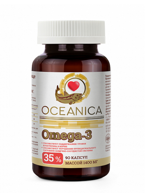 Океаника Омега-3 35%, 1400 мг, капсулы, 90 шт.