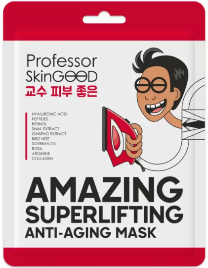 Professor SkinGood Лифтинг-маска для лица, тканевая маска для лица, омолаживающая, 30 мл, 1 шт.