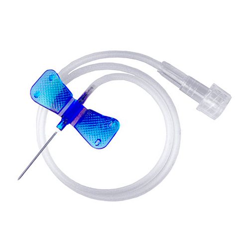 KDM Устройство для вливания в малые вены, G23 (0.6х19мм), синий, 1 шт.