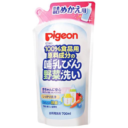 Pigeon Средство для мытья бутылочек и овощей, сменный блок, 700 мл, 1 шт.