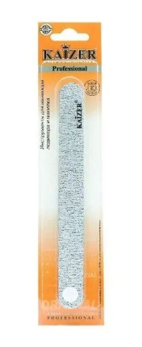 Kaizer Пилка шлифовочная прямая, серый цвет, 1 шт.
