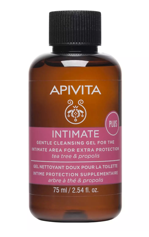 Apivita Intimate Плюс Гель мягкий для интимной гигиены, с чайным деревом и прополисом, 75 мл, 1 шт.