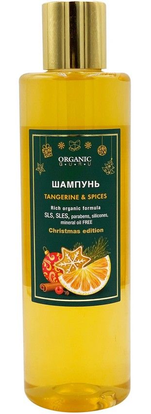 Organic Guru Шампунь Мандарин и пряности, шампунь, 250 мл, 1 шт.